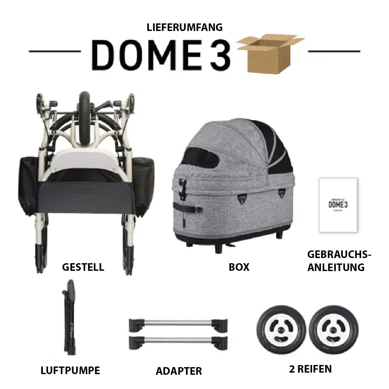 AirBuggy Dome 3 Premier Set Large In Blossom Rosa
