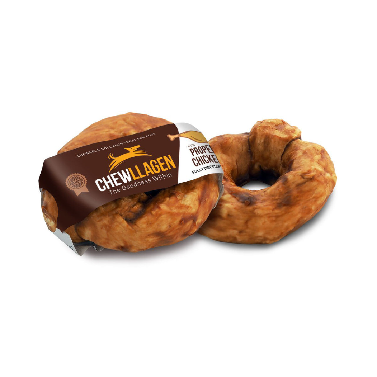 Chewllagen Hähnchen Kau-Donut – Kausnack mit Kollagen