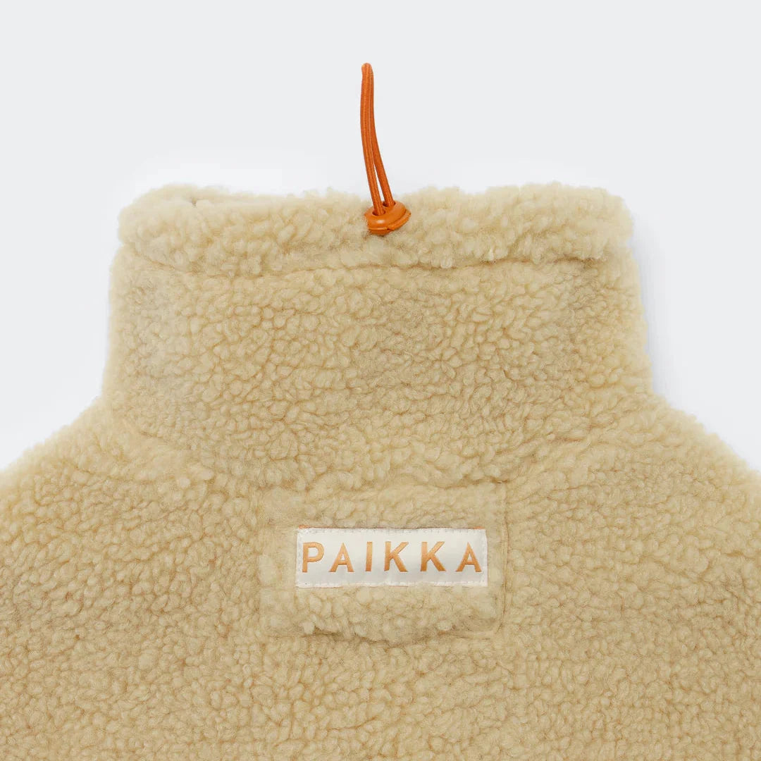Gefütterte Hundejacke "Sherpa" in Beige von Paikka