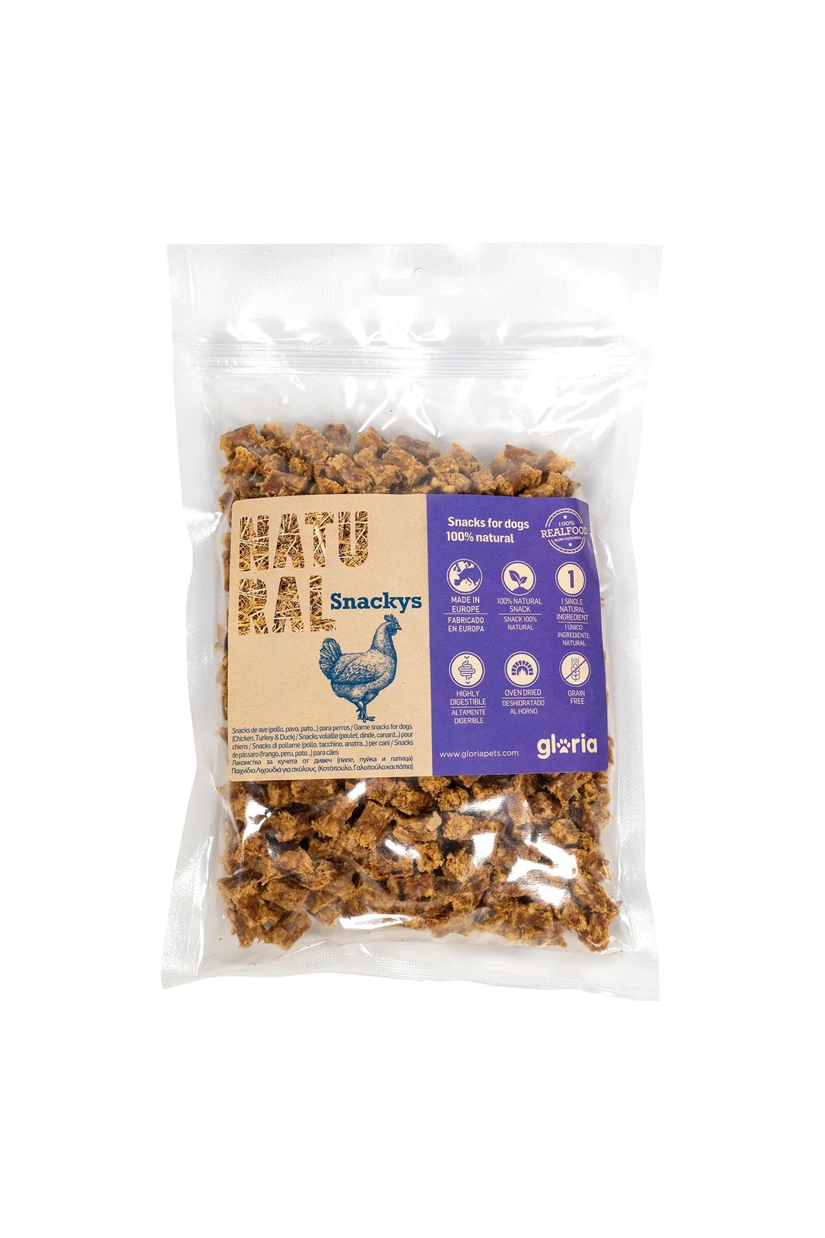Natural Hähnchenfleisch-Würfel von Gloria (300g)