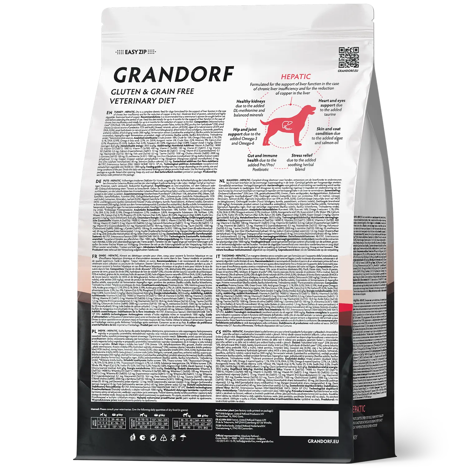 Diät-Trockenfutter bei Leberinsuffizienz “Vet Hepatic“ von Grandorf