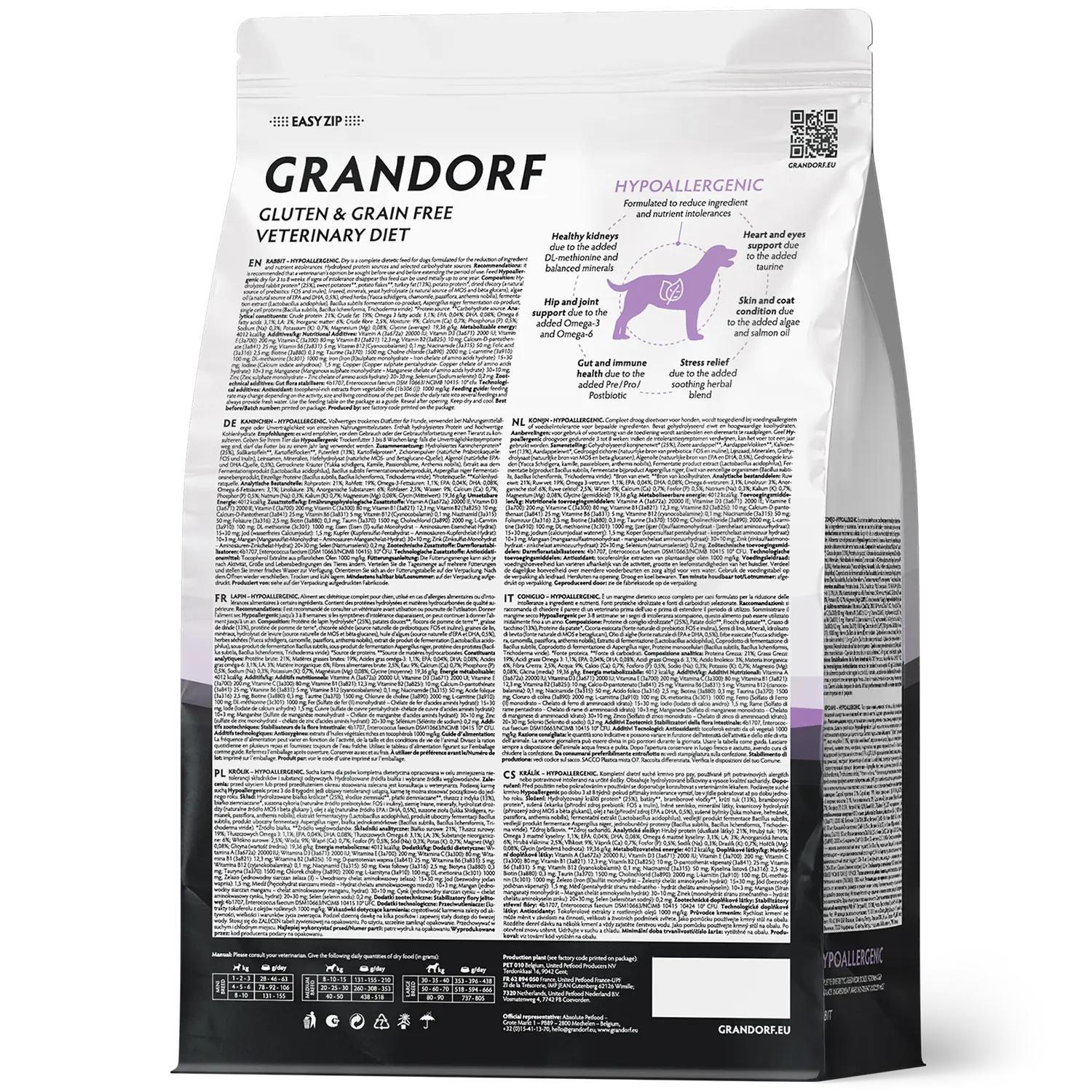 Diät-Trockenfutter bei Unverträglichkeiten "Vet Hypoallergenic" vom Grandorf