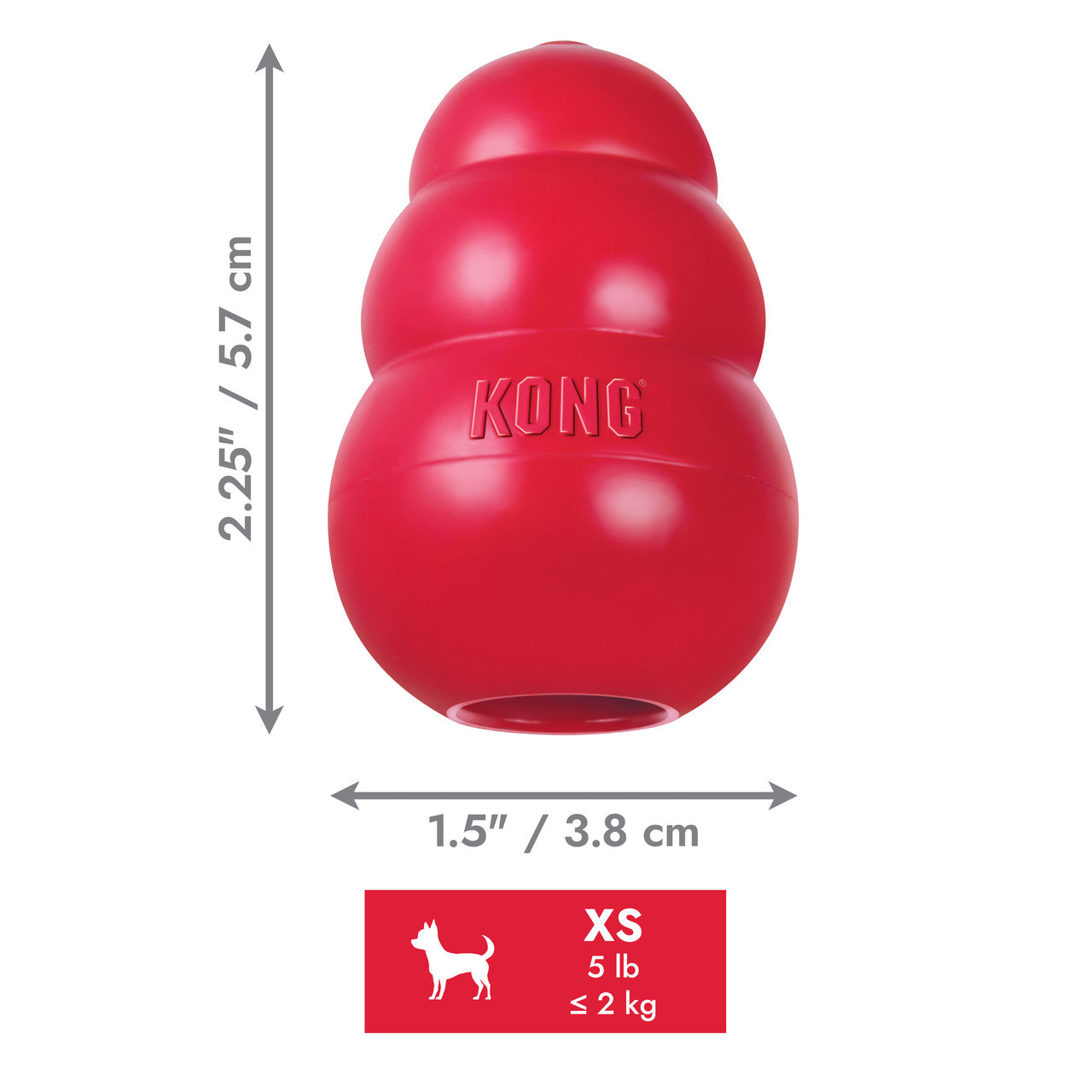 KONG Classic - Befüllbares Kauspielzeug für Hunde