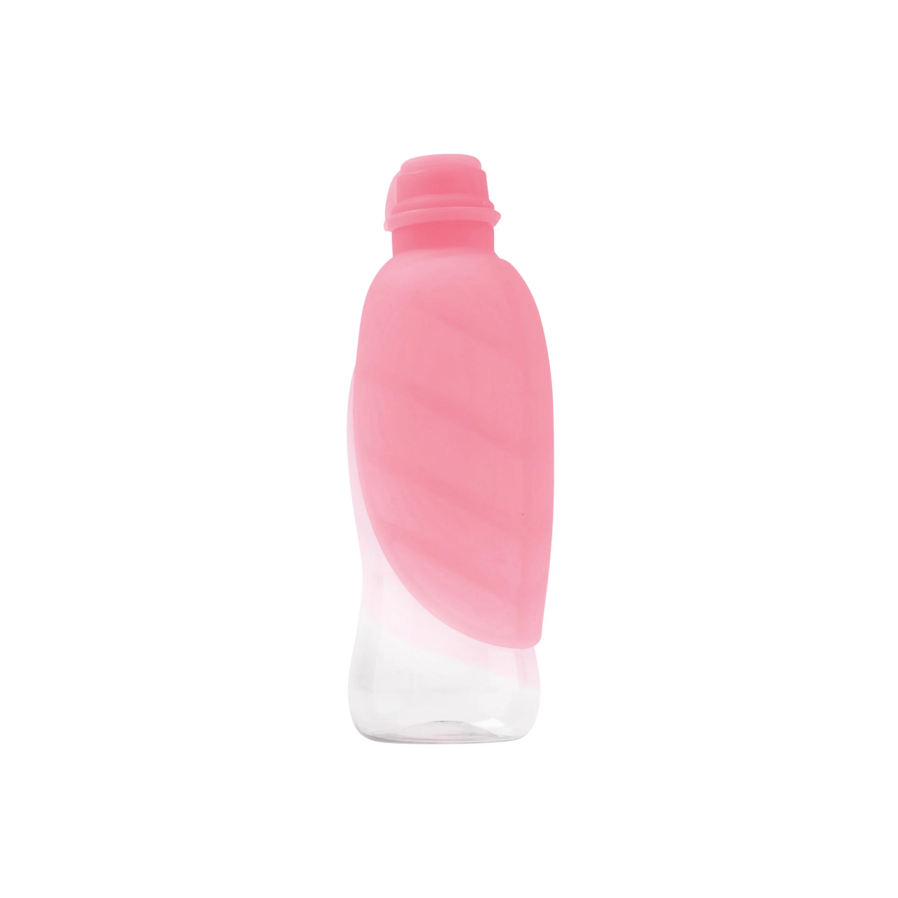 2-in-1 Hundetrinkflasche "Leaf" in Rosa von United Pets