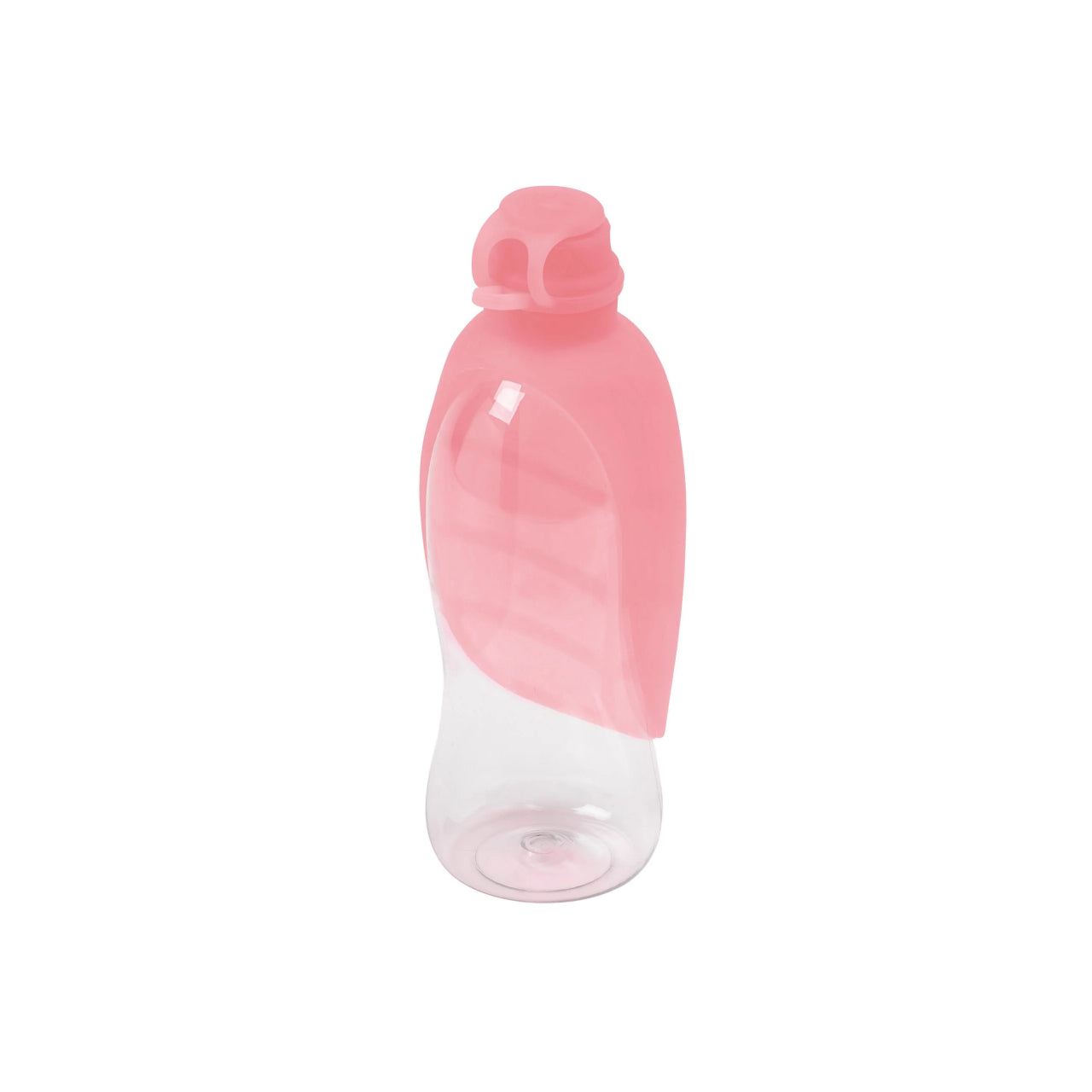 2-in-1 Hundetrinkflasche "Leaf" in Rosa von United Pets