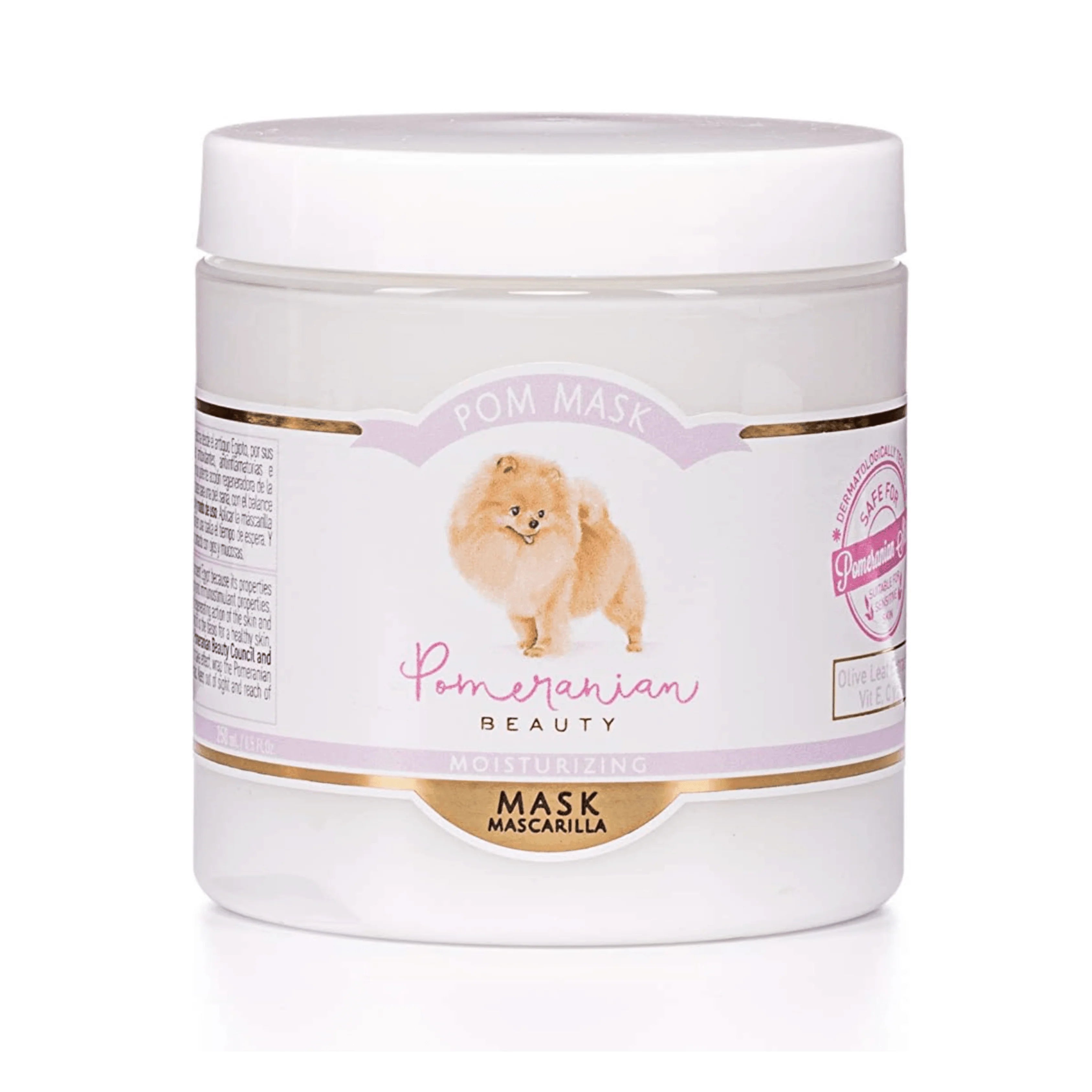 Hilfe bei trockenem Fell: Pom Beauty Feuchtigkeitsmaske für Zwergspitze spendet intensive Feuchtigkeit mit Olivenblattextrakt für glänzendes Pomeranian-Fell und mehr Geschmeidigkeit.