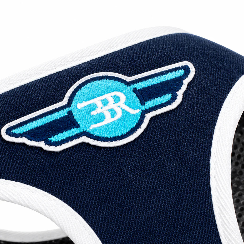 'Riviera Pop' Denim Hundegeschirr - Édition Cannes von Pom d'Azur