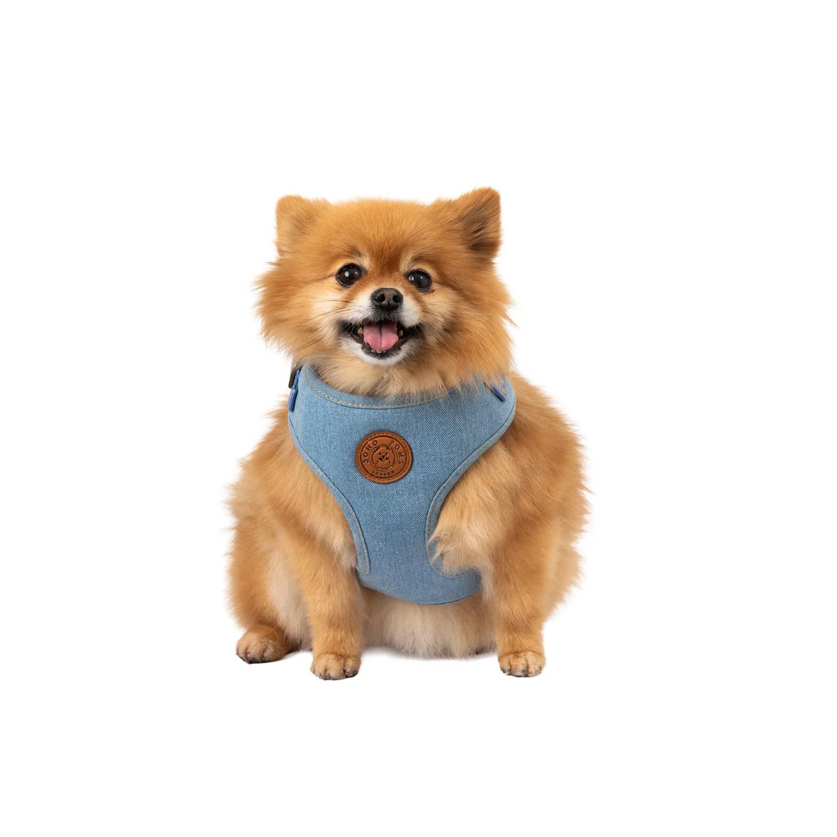 The Frith Denim Hundegeschirr "Vintage Wash" von SohoPoms