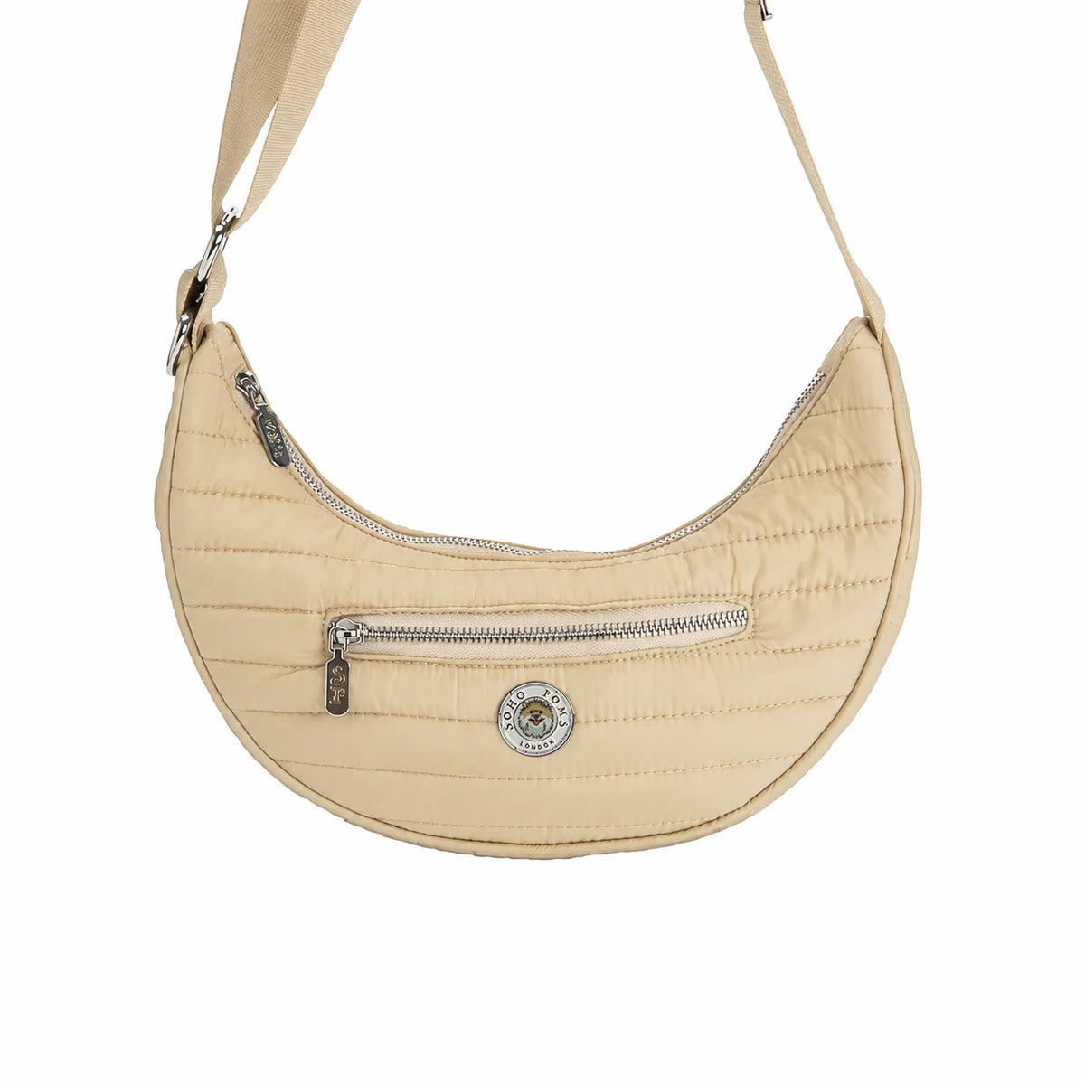 The Wardour Dog Crossbody Gassitasche "Beige" von SohoPoms
