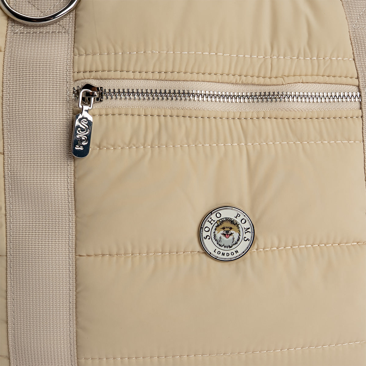 Hundetragetasche für kleine Hunde - The Wardour in Beige von SohoPoms