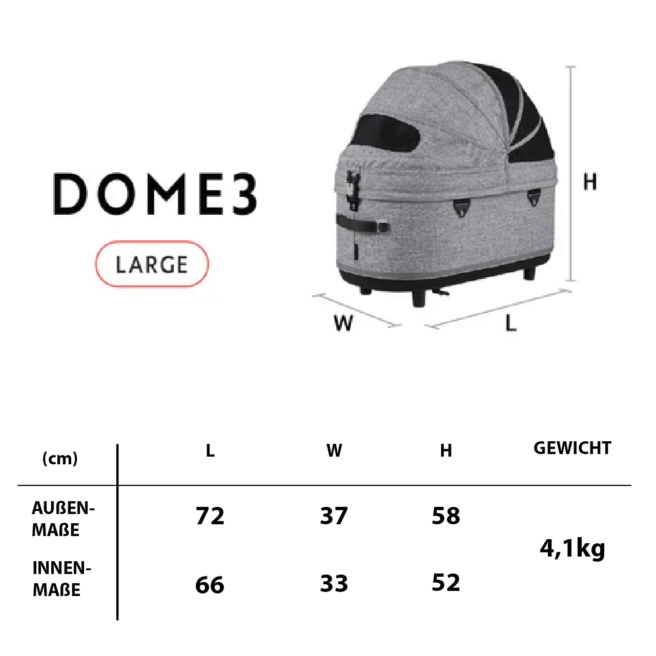 AirBuggy Dome 3 Premier Set Large In Blossom Rosa