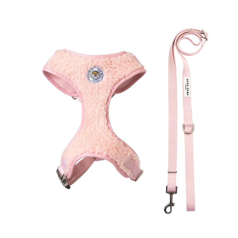 Teddy Bär Hundegeschirr in Rosa von SohoPoms