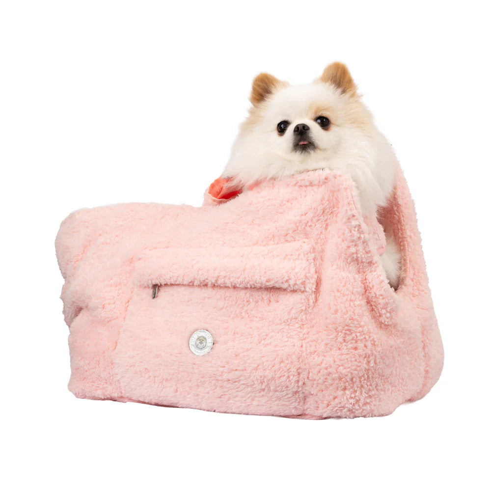 Teddy Bär Hundetragetasche in Rosa von SohoPoms