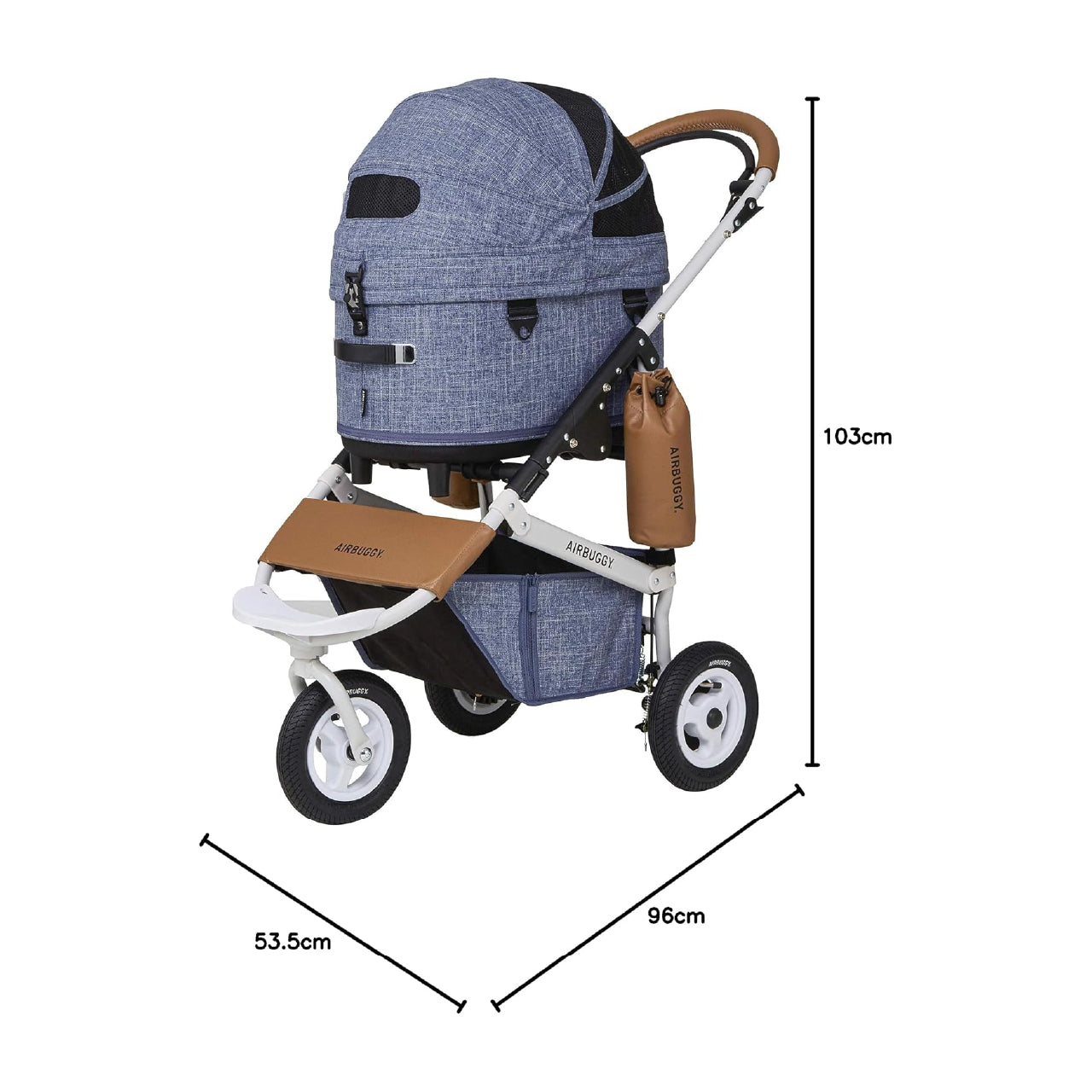 AirBuggy Dome 3 Premier Set Regular In Melange Denim