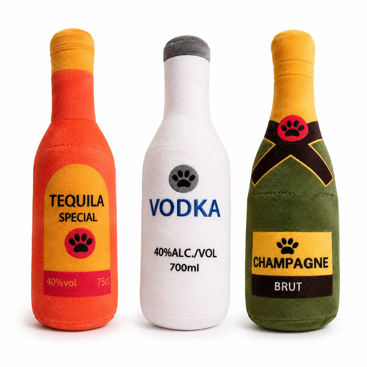 Aperitif Plüsch-Hundespielzeug mit Squeaker von Pom d'Azur