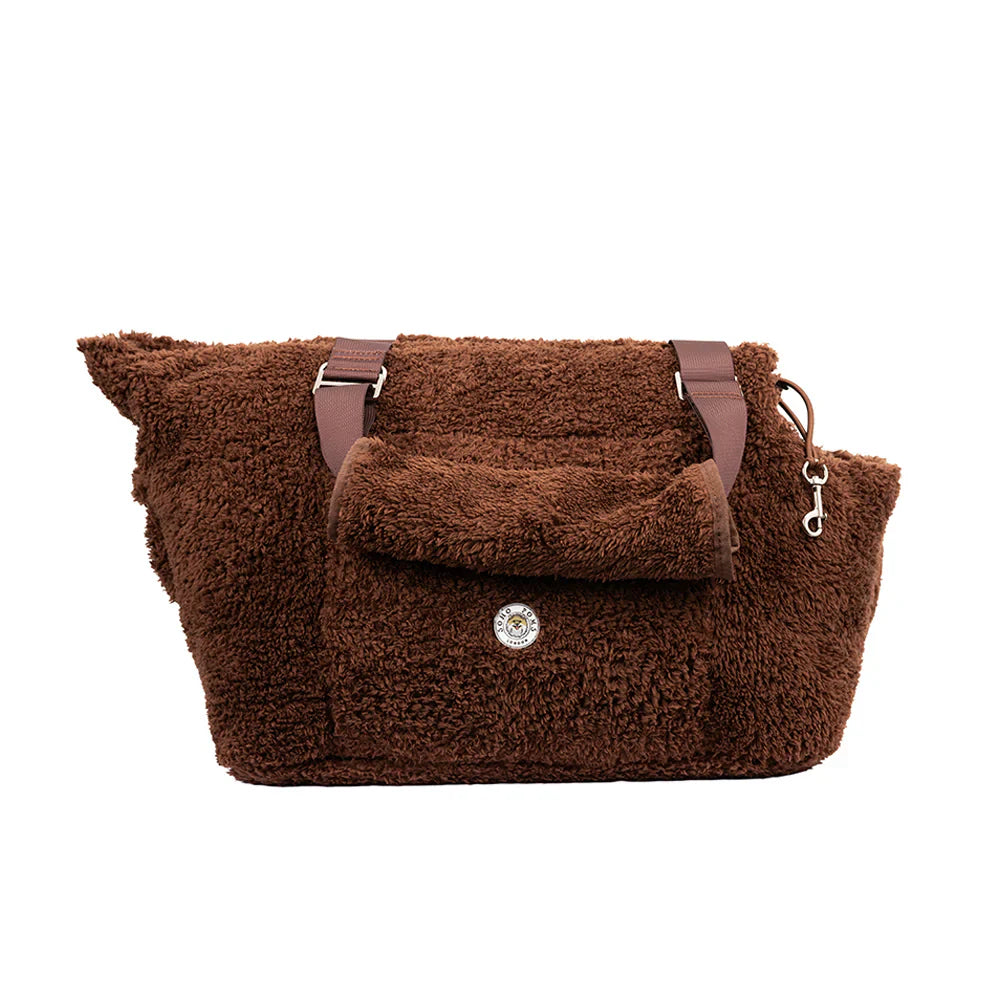 Teddy Bär Hundetragetasche in Braun von SohoPoms