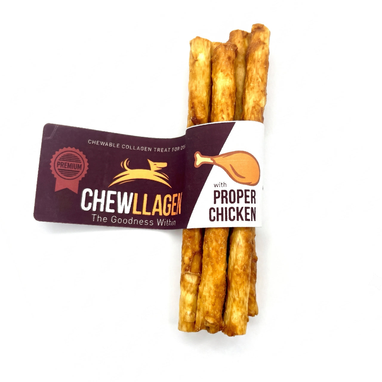 Chewllagen Hähnchen-Mini-Kaurollen (5 Stück) – Kausnack mit Kollagen
