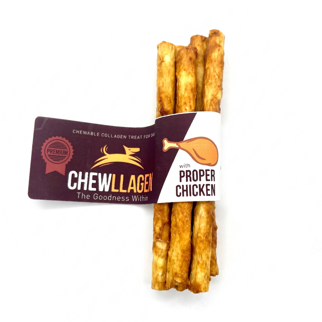 Chewllagen Hähnchen-Mini-Kaurollen (5 Stück) – Kausnack mit Kollagen