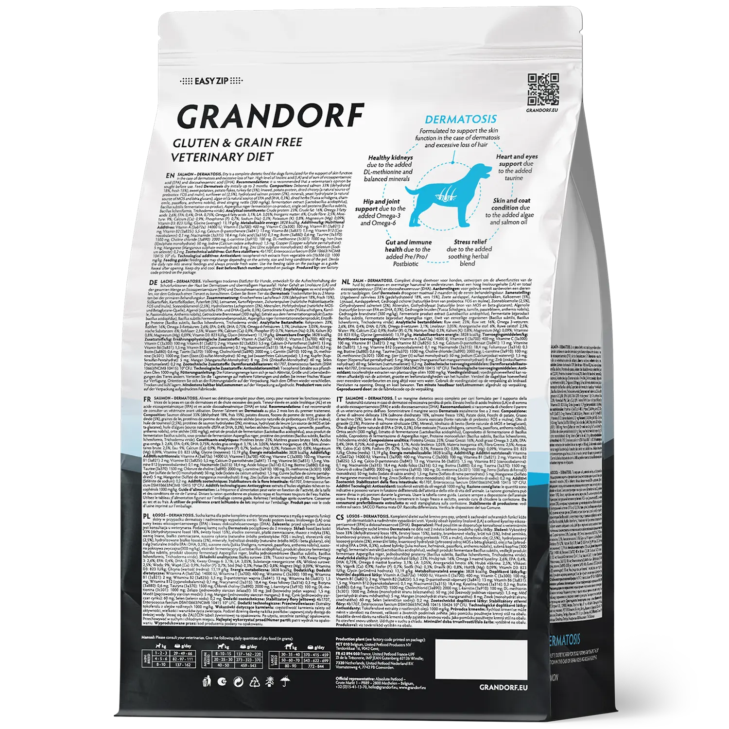 Diät-Trockenfutter bei Haut- & Fellproblemen “Vet Dermatosis“ von Grandorf