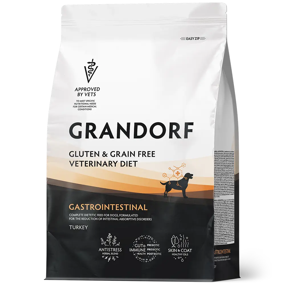 Diät-Trockenfutter bei Magen-Darm-Erkrankungen “Vet Gastrointestinal“ von Grandorf