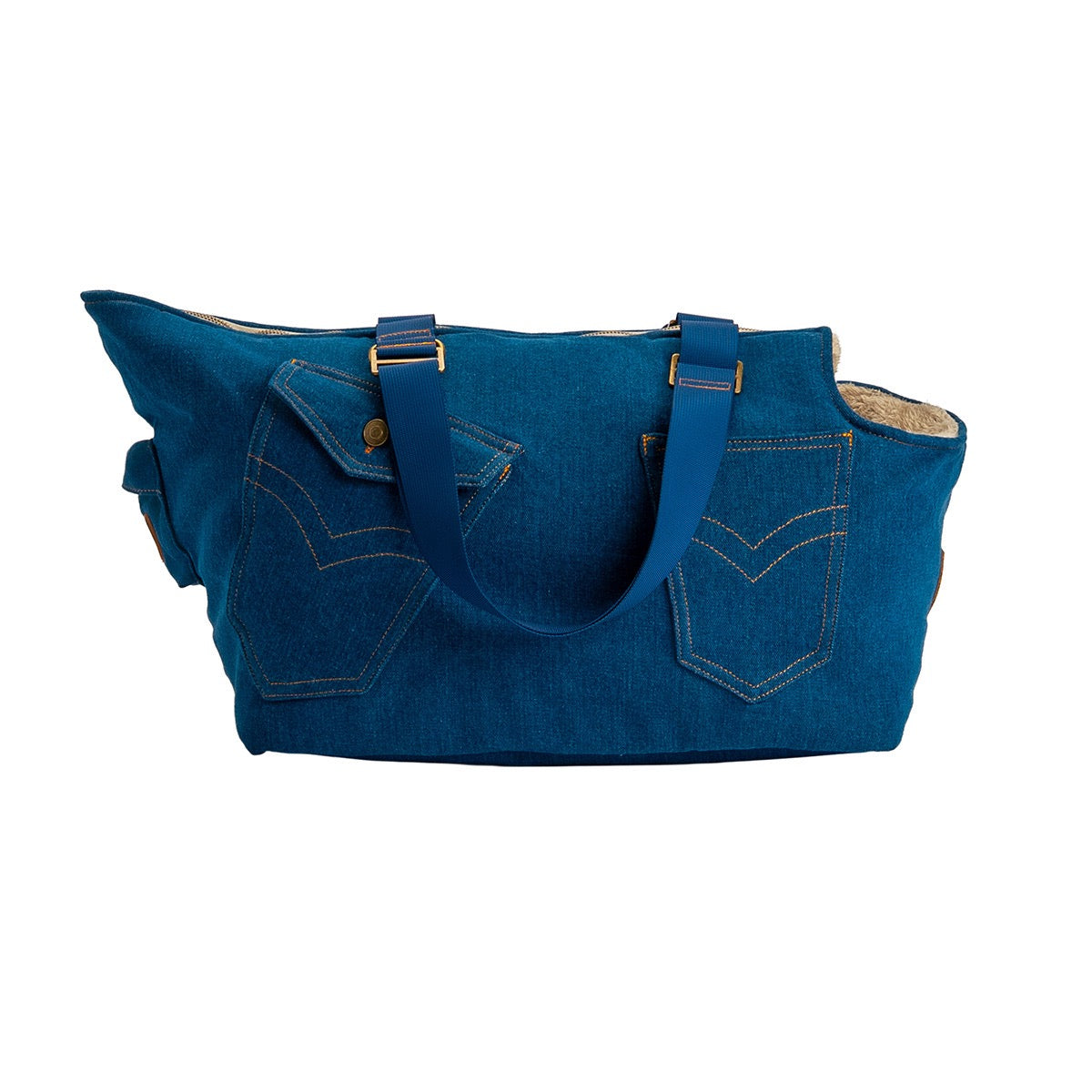Hundetragetasche für kleine Hunde - The Frith Denim "Classic Rinse" von SohoPoms