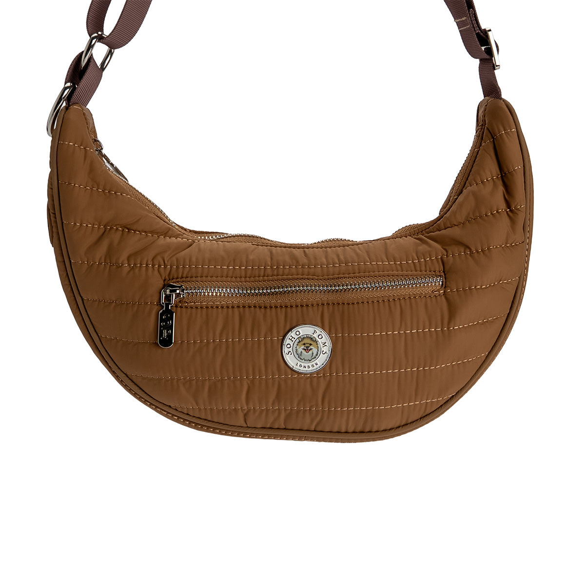 The Wardour Dog Crossbody Gassitasche "Braun" von SohoPoms
