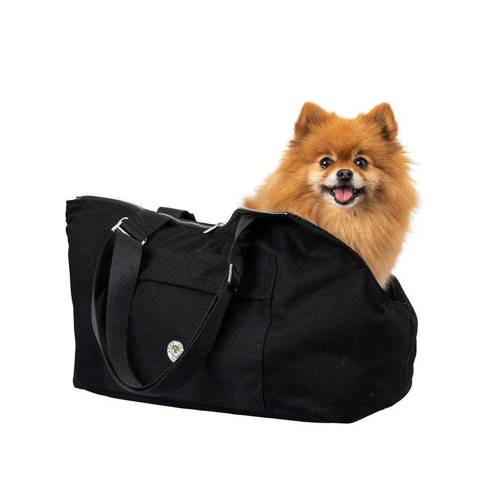 Berwick Hundetragetasche in Schwarz von SohoPoms