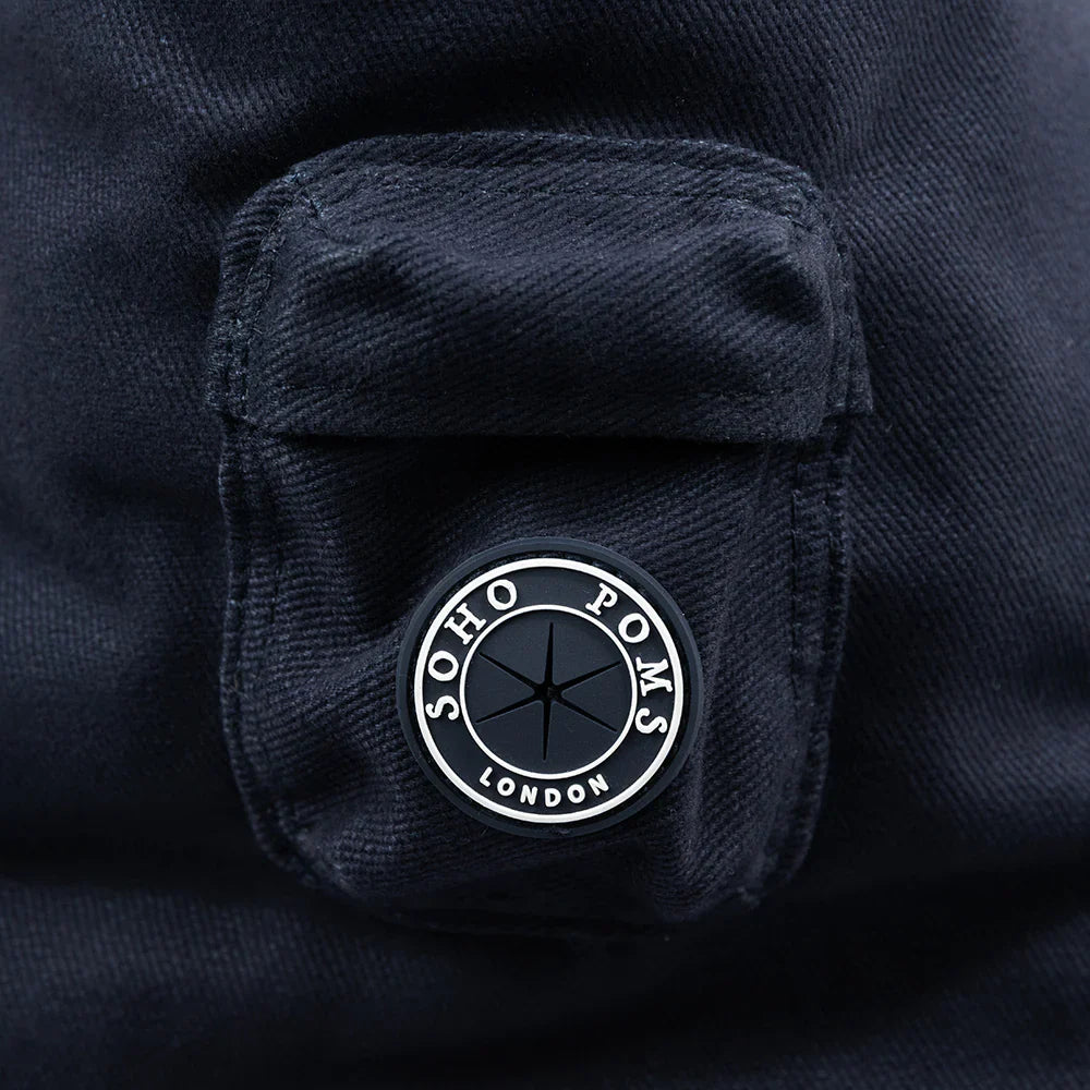 Berwick Hundetragetasche in Navy von SohoPoms