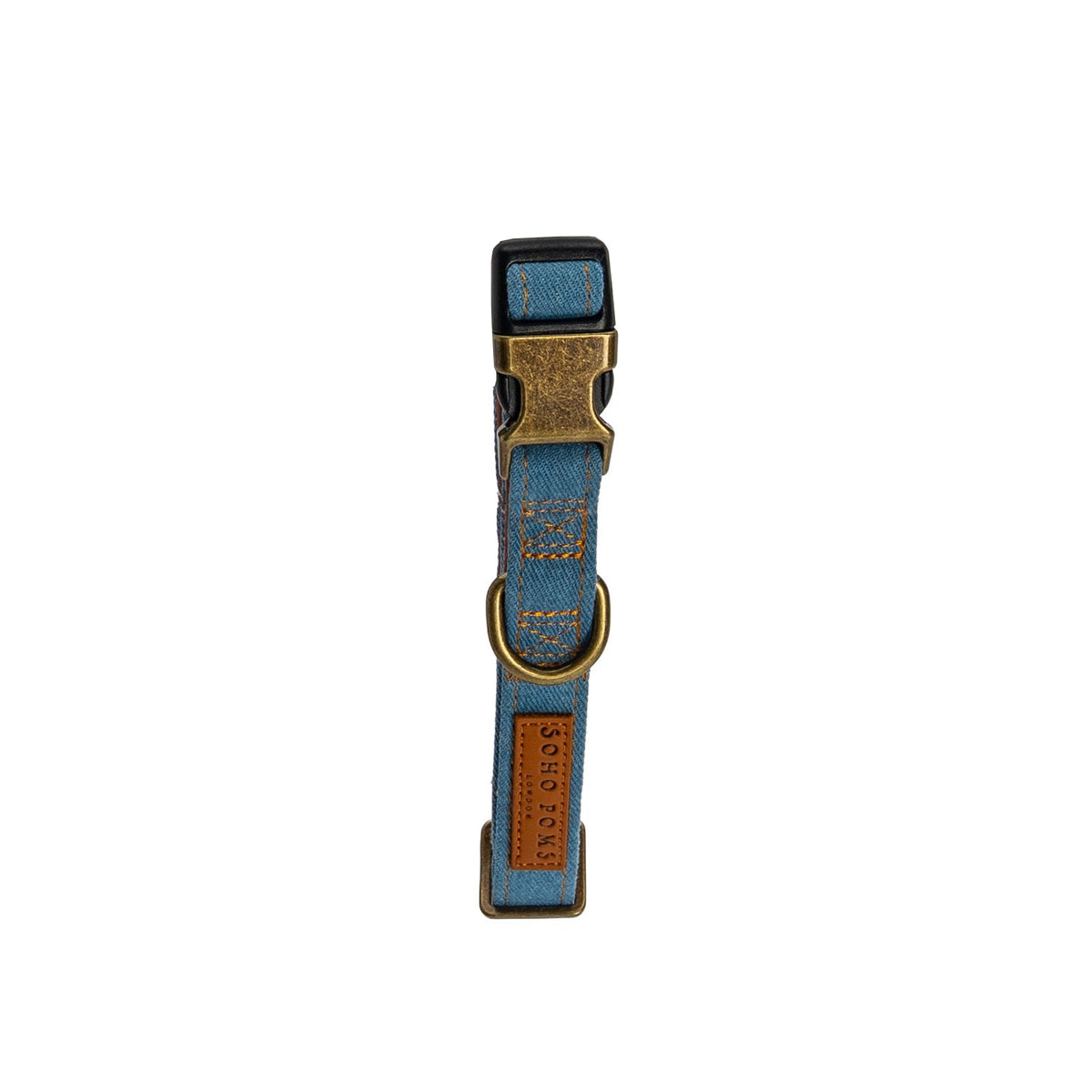 The Frith Denim Hundehalsband "Vintage Wash" von SohoPoms