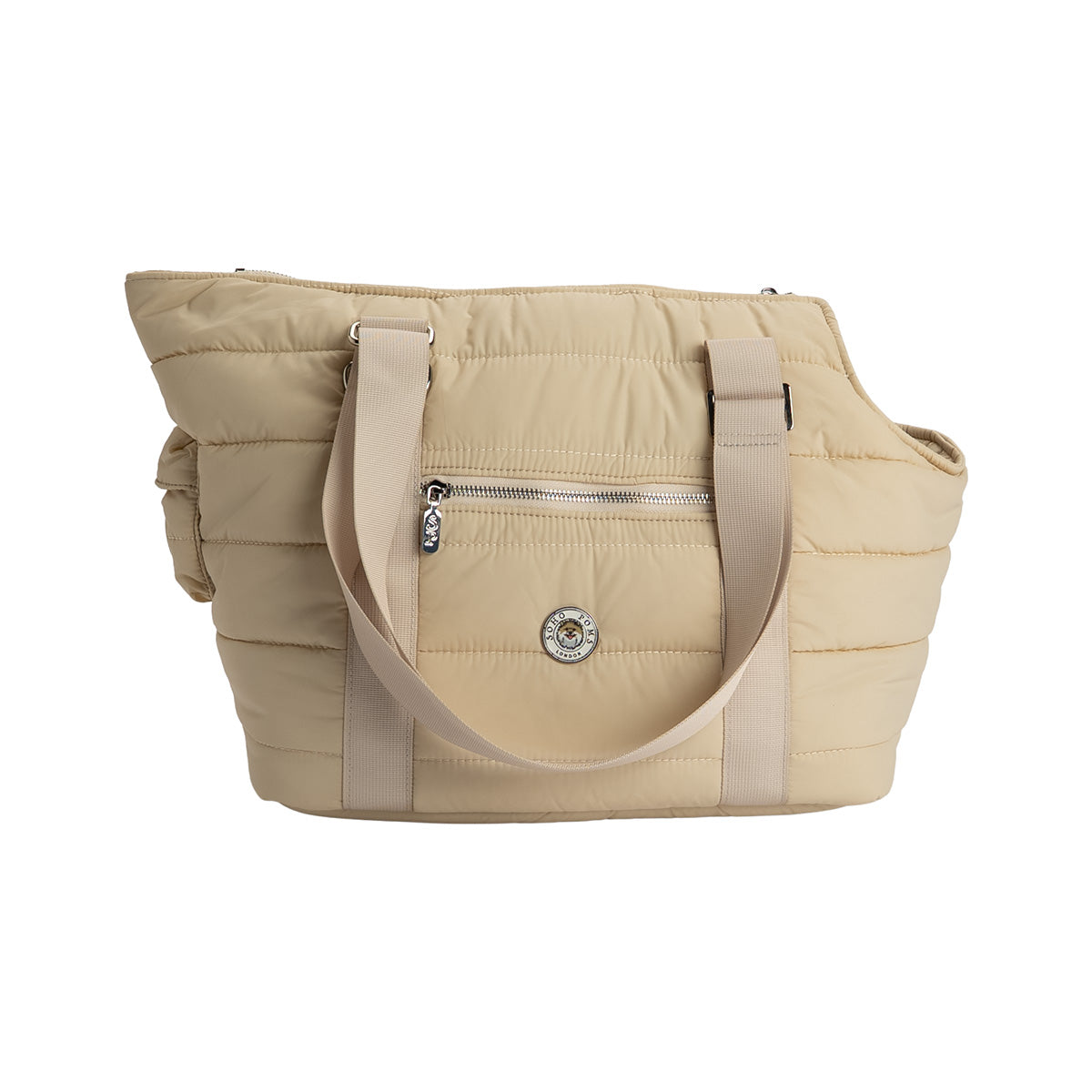 Hundetragetasche für kleine Hunde - The Wardour in Beige von SohoPoms